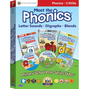 Imagem de Meet the Phonics - 3 DVD Boxed Set (Meet the Letter Sounds, Meet the Digraphs & Meet the Blends)