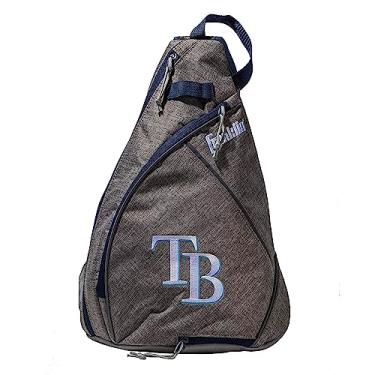 Imagem de Franklin Sports MLB Tampa Bay Rays Slingback Baseball Crossbody Bag - Geantă de umăr cu logo-uri brodate - Produs cu licență oficială MLB