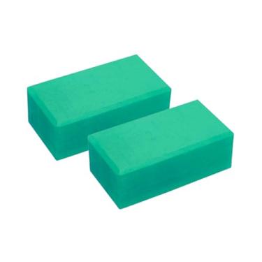Imagem de Kit 2x Bloco Tijolo de Yoga e Pilates | EVA Leve 200g | Bloquinho Funcional RPG Fitness Fisioterapia Suporte Alinhamento