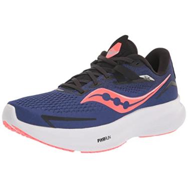Imagem de Saucony Tênis de corrida masculino Ride 15, Safira/Vizired, 12.5