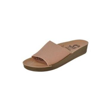 Imagem de sandalia anabela ortopedica feminina chinelo casual confortavel-Feminino