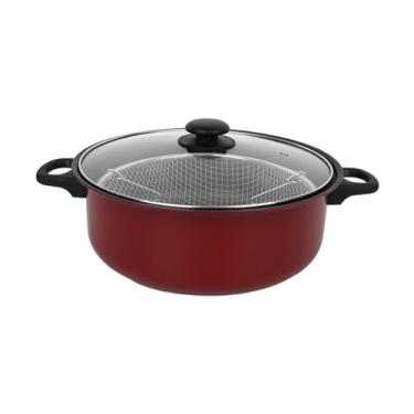 Imagem de Generic Fritadeira profunda antiaderente frigideira panelas frigideira para atividades acampamento presentes, 26CM