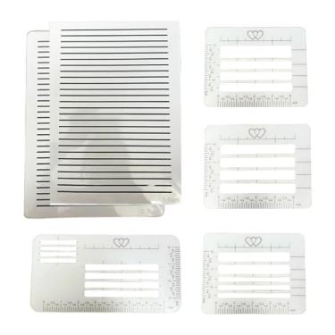 Imagem de Dynwave Guia de endereçamento de envelopes, estênceis de envelope, caligrafia, réguas de estêncil, modelos de letras para fins educacionais