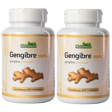 Imagem de Gengibre Premium - 2 Potes 120 Cápsulas 600mg de Gelatina (120)