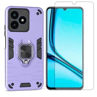 Imagem de GR Global Revolution, Capa Anel Magnetico Para Realme C53 + Pelicula Hidrogel Cor:Roxo