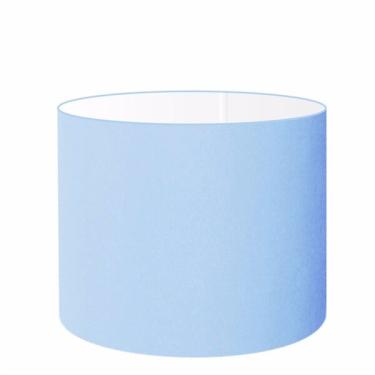Imagem de Cúpula Abajur Cilíndrica Cp-7022 Ø45x30cm Azul Bebê