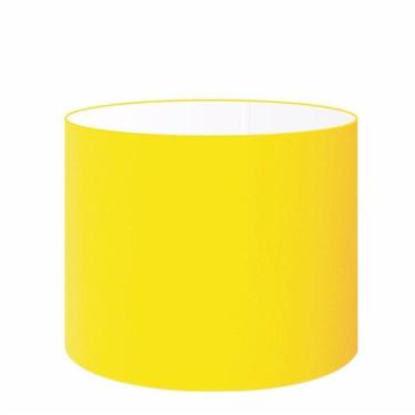 Imagem de Cúpula Abajur Cilíndrica Cp-7022 Ø45x30cm Amarelo