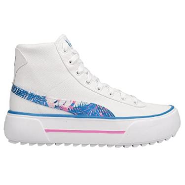Imagem de PUMA T nis feminino Kaia Mid, Branco/mergulho no oceano/ pera malva, 10