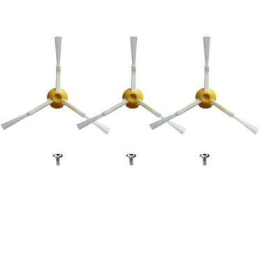 Imagem de Jiusenhui Peças de reposição para escova lateral iRobot Roomba 600 700 800 900 Series 675 692 694 677 671 614 980 960 985 981 880 860 850 861 866 870 890 Aspirador de pó com parafuso (Pacote com 3