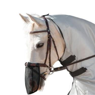 Imagem de Filtro de Nariz de Escudo de Conforto de Cavalo, Capa de Nariz de Cavalo Respirável, Máscara de Mosca de Nariz de Cavalo para Proteção Facial de Cavalos, para Proteção Facial de