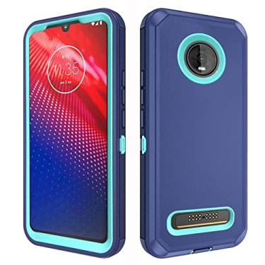 Imagem de Asuwish Capa de telefone para Moto Z4/Moto Z 4 Play/MotoZ4 Force capa de celular híbrida robusta à prova de choque protetora resistente acessórios móveis Motorola 4Z Motoz4Cases MotoZ4Play XT1980-4