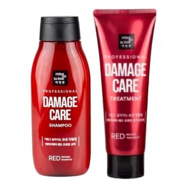 Imagem de KIT RED PROTEIN DAMAGE CARE SHAMPOO E MÁSCARA 180ML – MISE EN SCENE