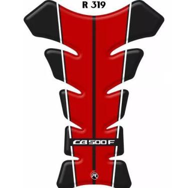 Imagem de Protetor De Tanque Tankpad Cb 500f Vermelho E Preto Resitank
