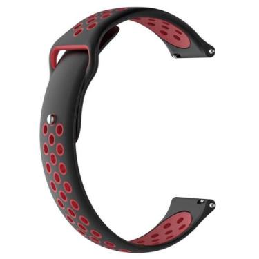 Imagem de Pulseira 22mm Silicone Running para Relógio Smartwatch Pinos - Poolsy,