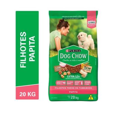 Imagem de Ração Dog Chow Papita para Cães Filhotes Sabor Carne, Frango e Arroz -