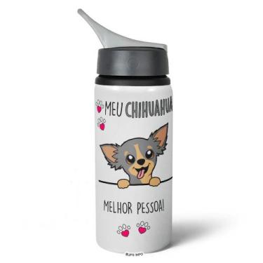 Imagem de Garrafa Squeeze NK - Meu Chihuahua, melhor pessoa! - JPS INFO