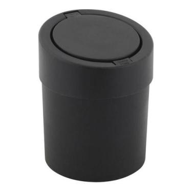 Imagem de Lixeira De Banheiro Automática 5 Litros Plástico Preta - Coza