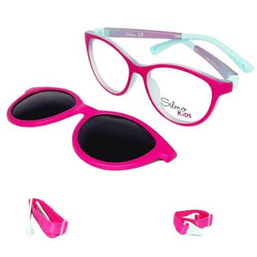 Imagem de Óculos Infantil Silmo e Clip on SK260850 Rose - Silmo Kids