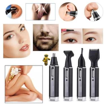 Imagem de Aparador de Pelos Multifunção Unissex Luatek LMF1109 Serie Com 4 Cabeç