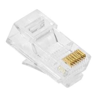 Imagem de Plug Modular Rj-45 Macho Cat5e Furukawa, Transparente