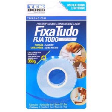 Imagem de Fita Dupla face 350g (1.5m x 12mm ) - Tek Bond