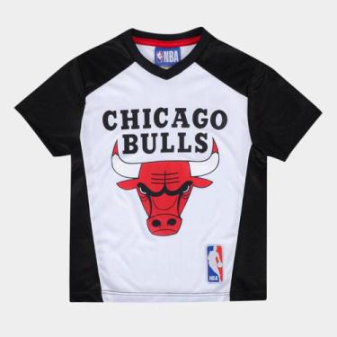 Imagem de Camiseta NBA Juvenil Chicago Bulls Modality Braziline, Branco, 10A