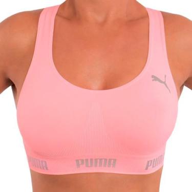 Imagem de Top Puma Original Feminino Academia Fitness Nadador Sem Costura S/ Boj