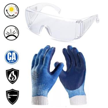Imagem de Kit Epi Ca Luva Multiuso Antiderrapante Tricotada Danny Oculos Grande 