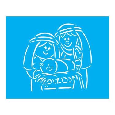 Imagem de Stencil Tamako Menino Jesus - 20X25Cm - Ref B660