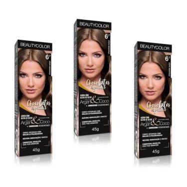 Imagem de Beauty Color Tintura 8.0 LOURO ESCURO 45gr (03 Unidades) Cores Normais
