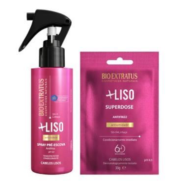 Imagem de Kit Mais Liso 1 Spray 100ml 1 Dose 30g - BIOEXTRATUS