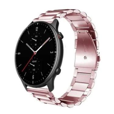 Imagem de Pulseira De Aço Para  Gtr2 / Gtr2e Cor Pink - 123smart