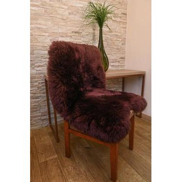 Imagem de Pelego Natural Marrom Premium Lã Alta G - JS PELES