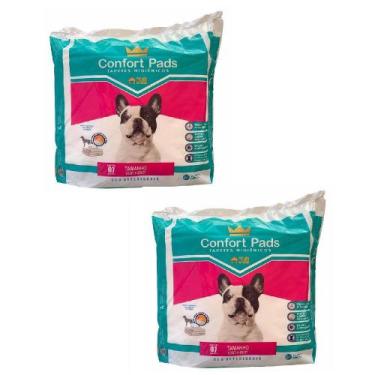 Imagem de Kit 2Tapetes Higiênicos Confort Pads 55x60cm 07 Unid. Pets - Confort P