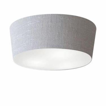 Imagem de Plafon Cone Md-3004 Cúpula em Tecido 15/50x40cm Rústico Cinza - Bivolt