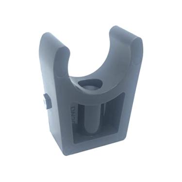 Imagem de Haozheng Grampos de PVC para tubos de 25 mm 0,98 polegadas OD U-Hook Bandejas de TV Tubulação Suporte de Mangueira Suporte Pex Tubo Cinza Escuro 5 peças