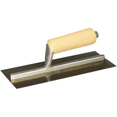 Imagem de Kraft Tool Espátula de cimento CF202 com alça de madeira reta, 25,4 x 10,1 cm