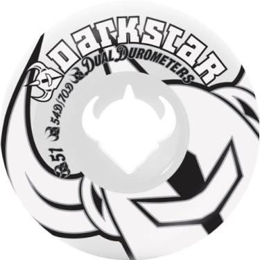Imagem de Darkstar Icon Wheels, branco/branco, 130 cm (51 polegadas)
