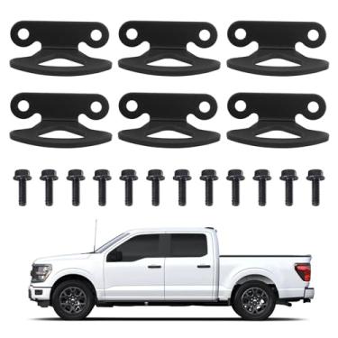 Imagem de Zekrom Âncoras de amarração para Ford F150 2000-2017 ganchos de amarração, 6 peças de ganchos de amarração para Styleside F-150 2004-2017/Explorer Sport Trac 2001-2010 ganchos de amarração para cama
