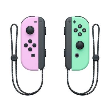 Imagem de Nintendo, Controle Nintendo Switch, Joy-Con Roxo e Verde, Tons Pastéis