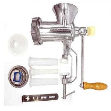 Imagem de Máquina Manual Moer Carne Linguiça Cafta Embutidos Número 10 - Bestfer