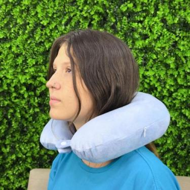 Imagem de Almofada de Pescoço para Carro e Avião - Lavável e Macia - Toy King