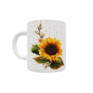 Imagem de Caneca de Cerâmica  Personalizada - Girassol. 325 ml - Start Estampari
