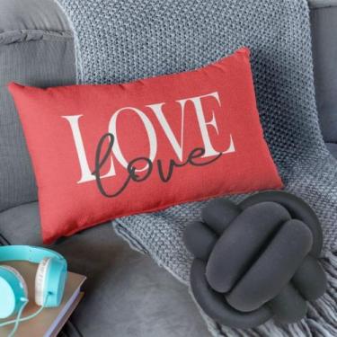 Imagem de kit Almofadas Baguete Cheia Decorativa + Almofada De Nozinho Love Home