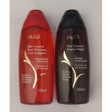 Imagem de Kit Oleo Corporal Muriel Ameixa Negra + Rosa Mosqueta 150 ml - Muriel 