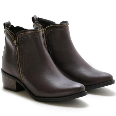 Imagem de Bota Feminina Cano Curto Bico Fino Casual Moderna - Navit Shoes, 36, M