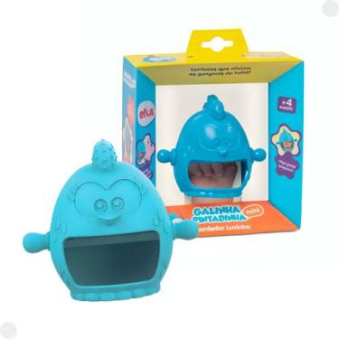 Imagem de Mordedor Luvinha Galinha Pintadinha Azul 1237 - Elka