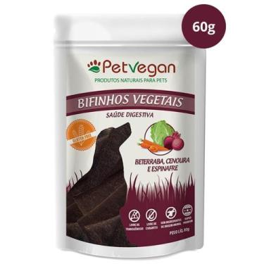 Imagem de Bifinho para Cachorro Beterraba, Cenoura e Espinafre 60g PetVegan