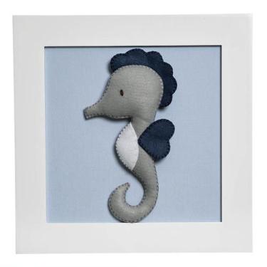 Imagem de Quadro Decorativo Cavalo Marinho Quarto Bebê Infantil Menino - Potinho