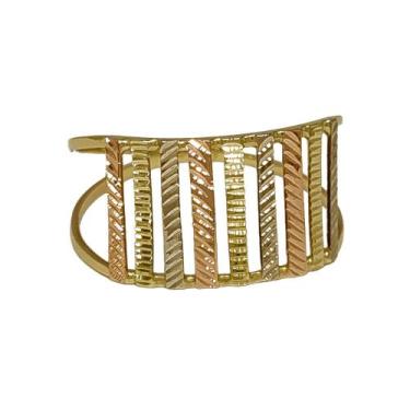 Imagem de Anel Em Ouro 18k 750 9 Cores Reto Estreito, 16